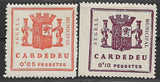 España Guerra Civil Viñetas Locales Cardedeu GG 304/05 VIN072