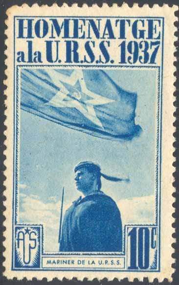 España Guerra Civil Viñeta politica A.U.S. Mariner URSS azul Domenech 553 - Rafasan