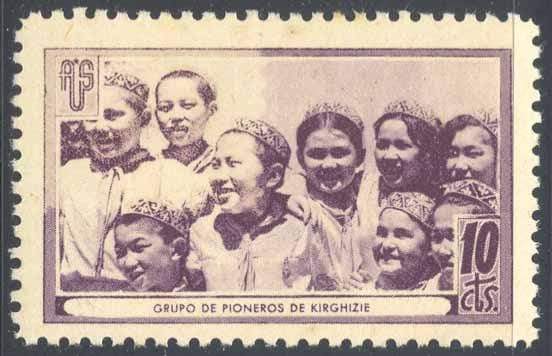 España Guerra Civil Viñeta politica A.U.S. Pioneros violeta Domenech 243 - Rafasan