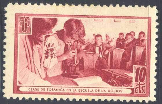 España Guerra Civil Viñeta politica A.U.S. Clase Botanica castaño Domenech 337 - Rafasan