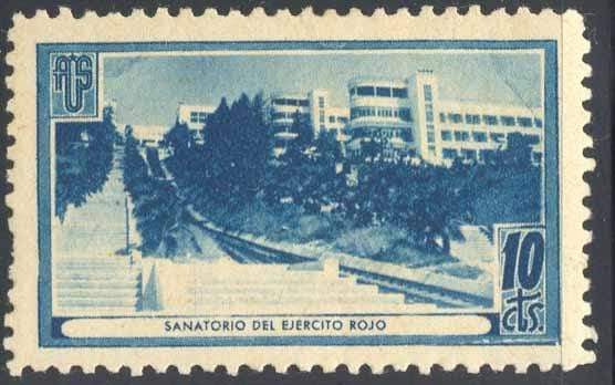 España Guerra Civil Viñeta politica A.U.S. Sanatorio azul Domenech 341 - Rafasan