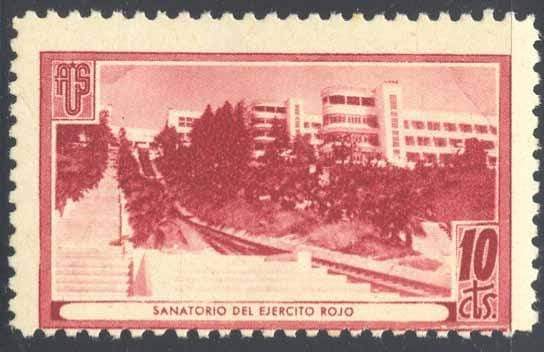 España Guerra Civil Viñeta politica A.U.S. Sanatorio castaño Domenech 343 - Rafasan